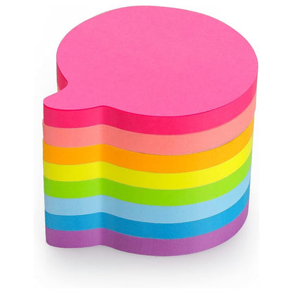SIMONA Bubble Shape Sticky Notes, 8 Bright Colors, 600 Sheets