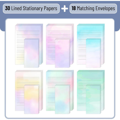Mr. Pen- Stationery Writing Paper Set with Envelopes, 8.18" x 5.5"
