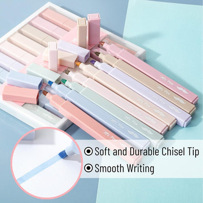 Mr. Pen- Aesthetic Highlighters No Bleed, 8 Pack, Muted Pastel Colors, Chisel Tip, Cute Highlighters for Journaling, Highlighting, Underlining, Fast Dry, Back to School Supplies